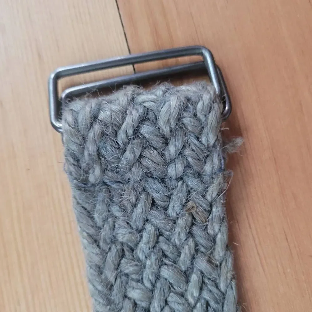 100% jute woven chunky‎ belt gorpcore utilitarian outdoors boho